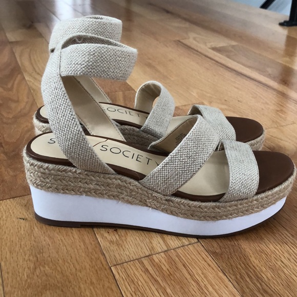 Sole Society Aven Wedge Sandal EUC! - Picture 5 of 11